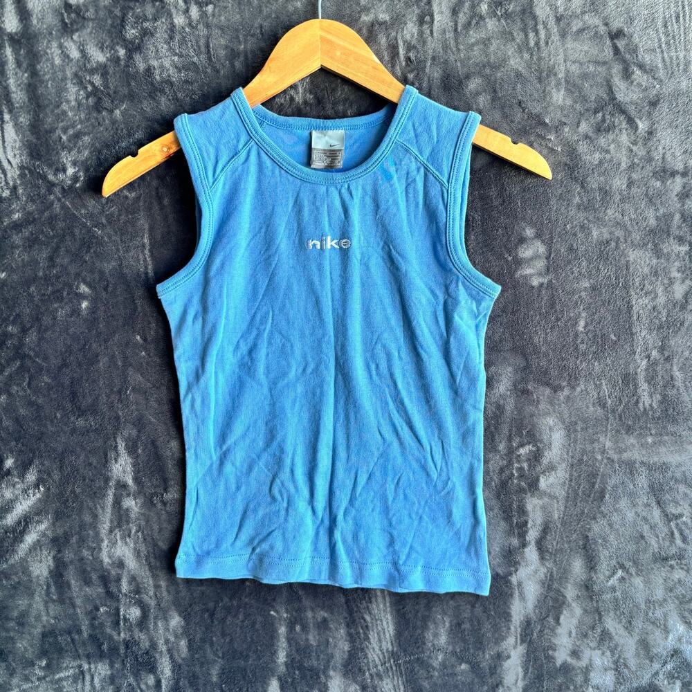 Vintage 2000s Nike Tank Top Size: Large Color Blue Brand New